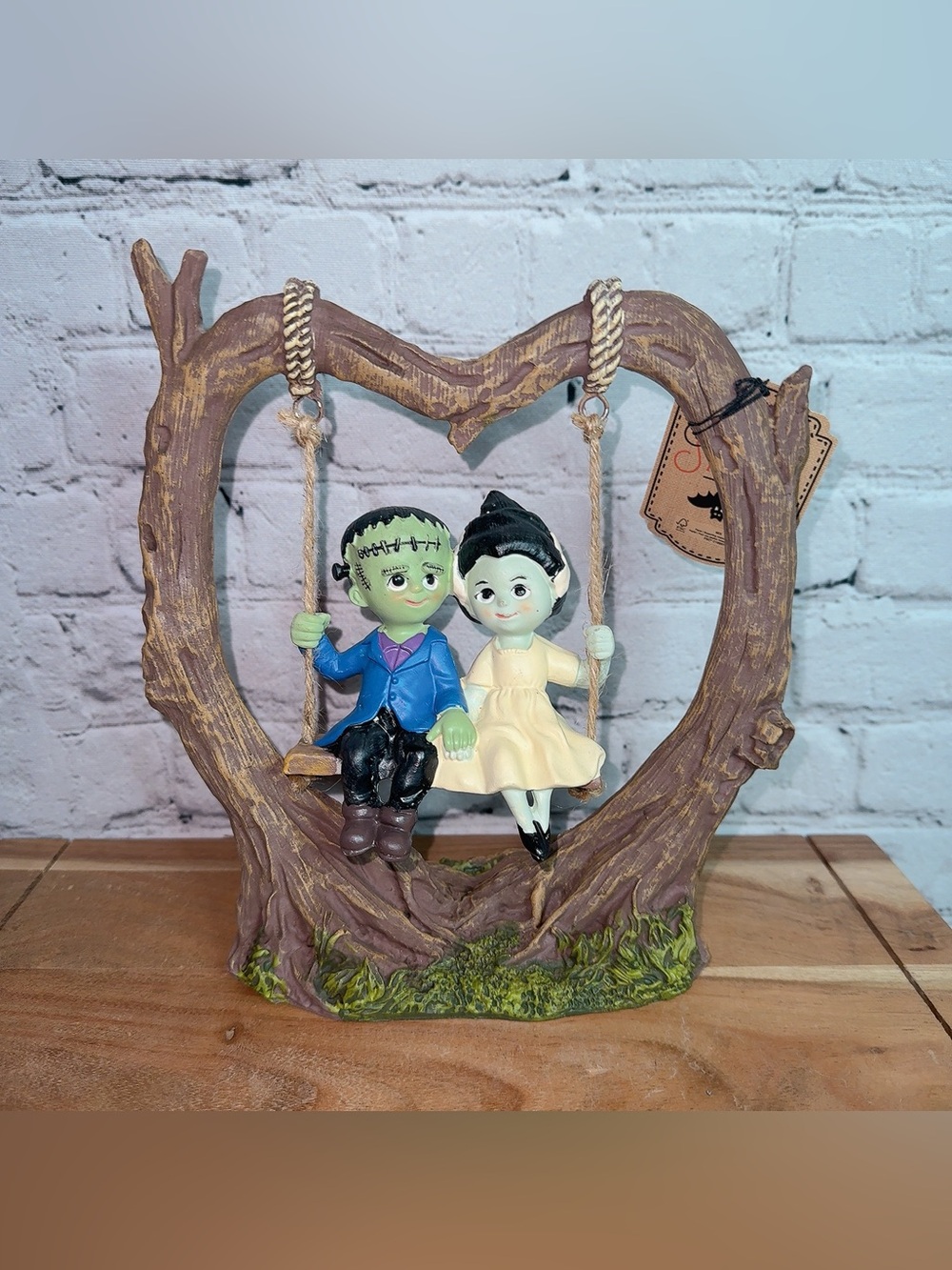 Sweet Street Halloween Frankenstein and Bride Swing Figurine